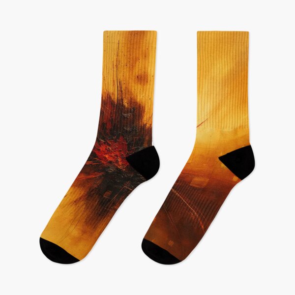 Item preview, Volcanic Pulse - Red and Amber Abstract Eruption designed and sold by Joey Santiago.