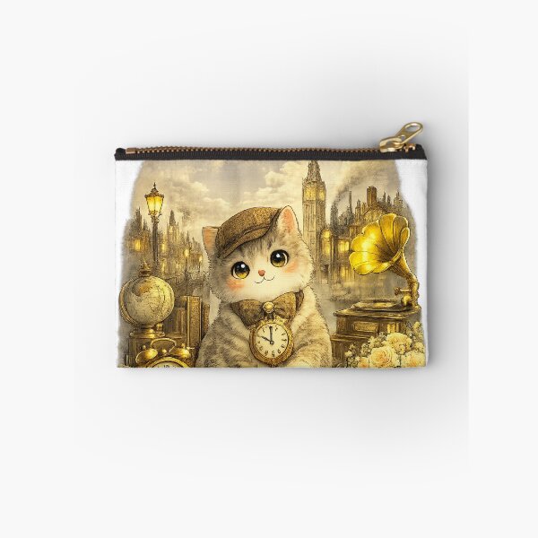 Item preview, Antique British Shorthair Cat – Kawaii Vintage Illustration designed and sold by Paws-nd-Prints.