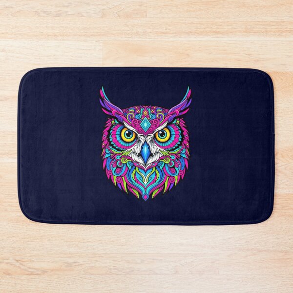 Item preview, Psychedelic Animal Art Print - OWL 03 designed and sold by Mindwork Creative Arts.