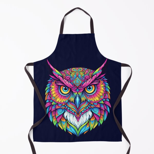 Item preview, Psychedelic Animal Art Print - OWL 02 designed and sold by Mindwork Creative Arts.