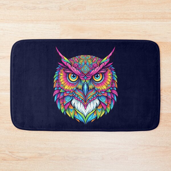 Item preview, Psychedelic Animal Art Print - OWL 02 designed and sold by Mindwork Creative Arts.