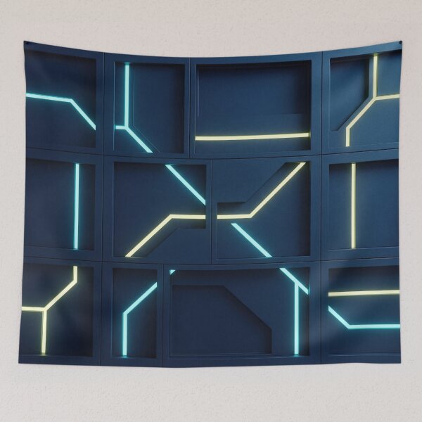 Item preview, Futuristic Neon Surface designed and sold by stereonut.