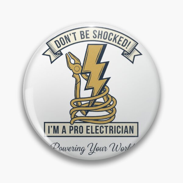 Item preview, Pro Electrician - Don't Be Shocked Lighting Bolt Design designed and sold by Pixel & Beyond.