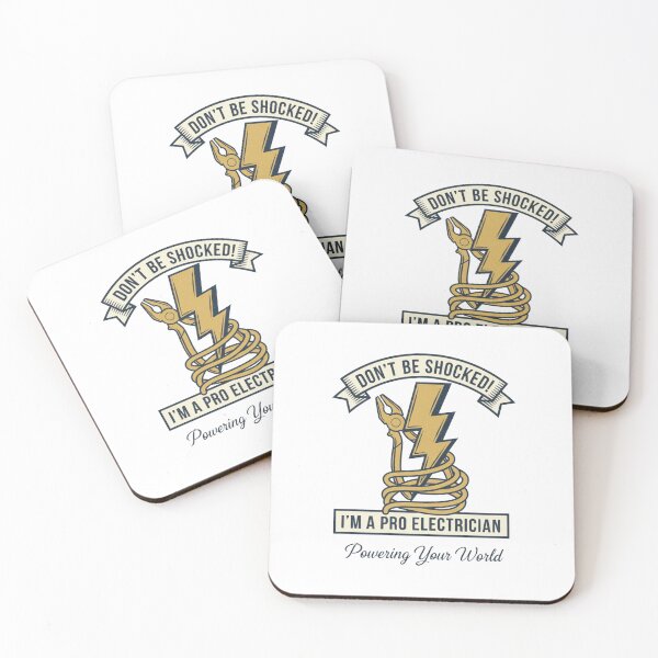 Item preview, Pro Electrician - Don't Be Shocked Lighting Bolt Design designed and sold by Pixel & Beyond.