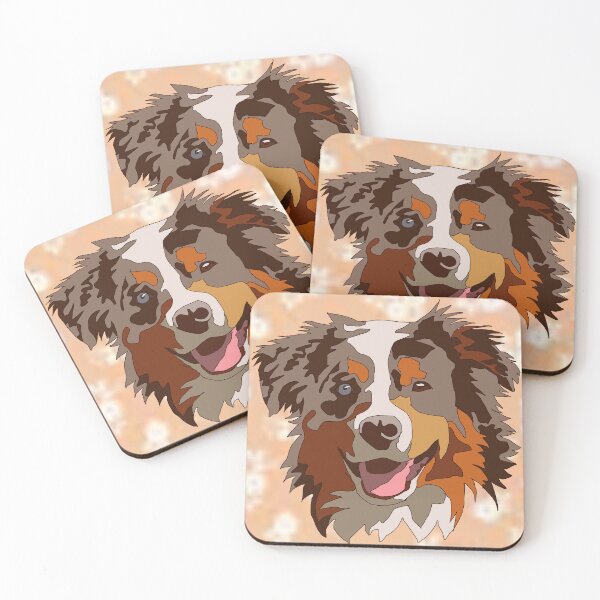 Item preview, Copy of Copy of of Aussie mutt floral pattern designed and sold by LeahcarsArt.