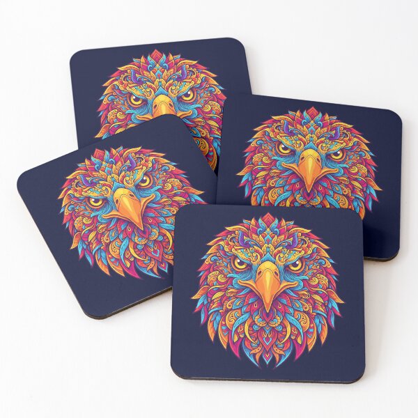 Item preview, Animal Psychedelic Art Print - EAGLE 06 designed and sold by Mindwork Creative Arts.