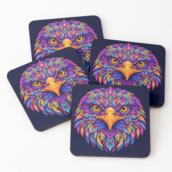 Item preview, Animal Psychedelic Art Print - EAGLE 04 designed and sold by Mindwork Creative Arts.