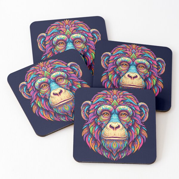 Item preview, Psychedelic Animal Art Print - APE designed and sold by Mindwork Creative Arts.