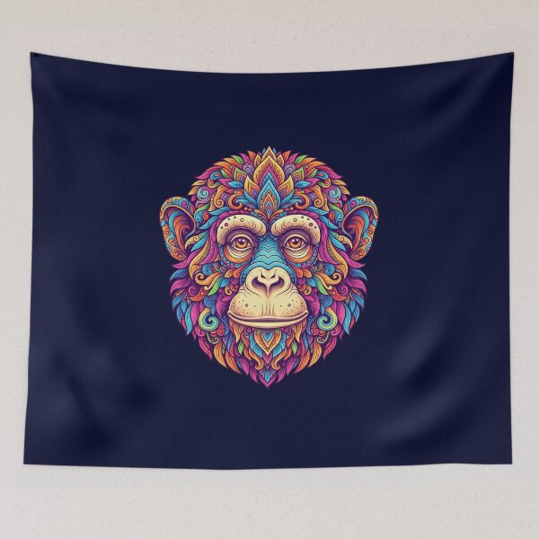 Item preview, Psychedelic APE - Animal Art Print designed and sold by Mindwork Creative Arts.
