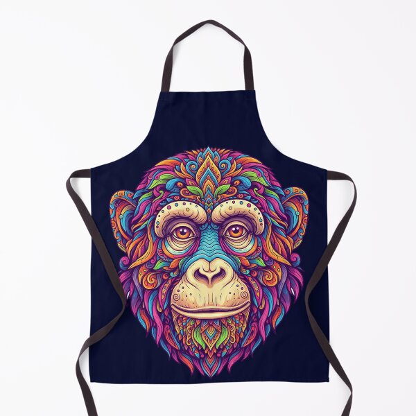 Item preview, Animal Art Print - Psychedelic APE designed and sold by Mindwork Creative Arts.