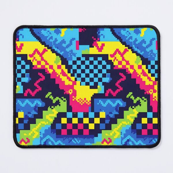Item preview, Pixel Glitch Neon Arcade Abstract Pattern designed and sold by Brendan Arthur Ring.