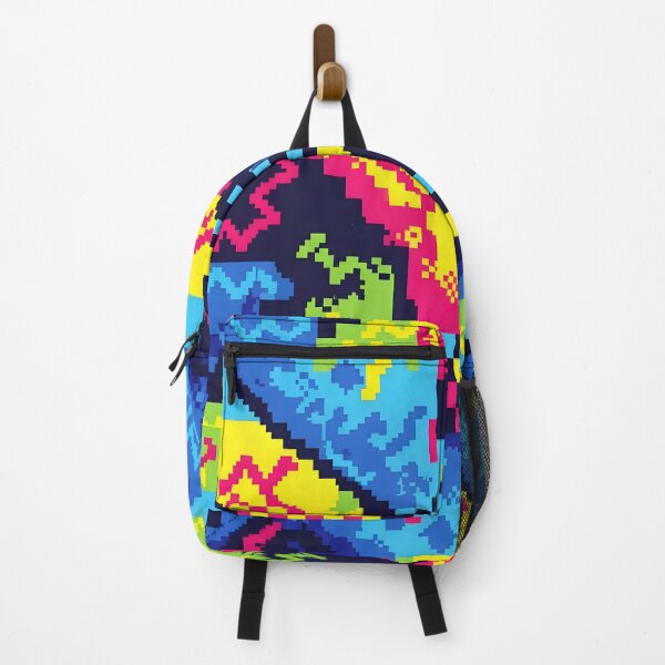 Item preview, Pixel Glitch Neon Arcade Abstract Pattern designed and sold by Brendan Arthur Ring.