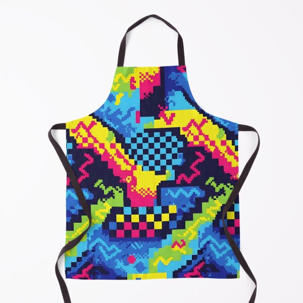 Item preview, Pixel Glitch Neon Arcade Abstract Pattern designed and sold by Brendan Arthur Ring.