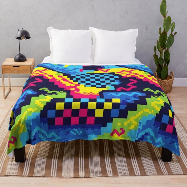 Item preview, Pixel Glitch Neon Arcade Abstract Pattern designed and sold by Brendan Arthur Ring.