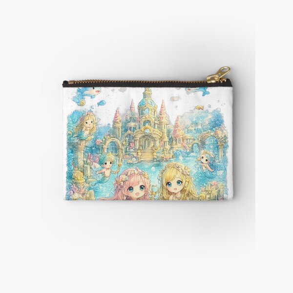 Item preview, Atlantis Under the Sea – Kawaii Mermaid Ocean Fantasy Art designed and sold by Paws-nd-Prints.