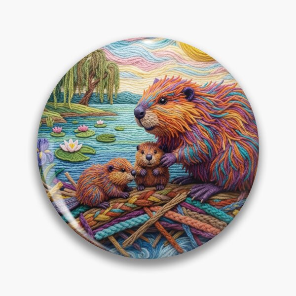 Item preview, Yarn Beavers Build a Yarn Dam designed and sold by Tridentulus.