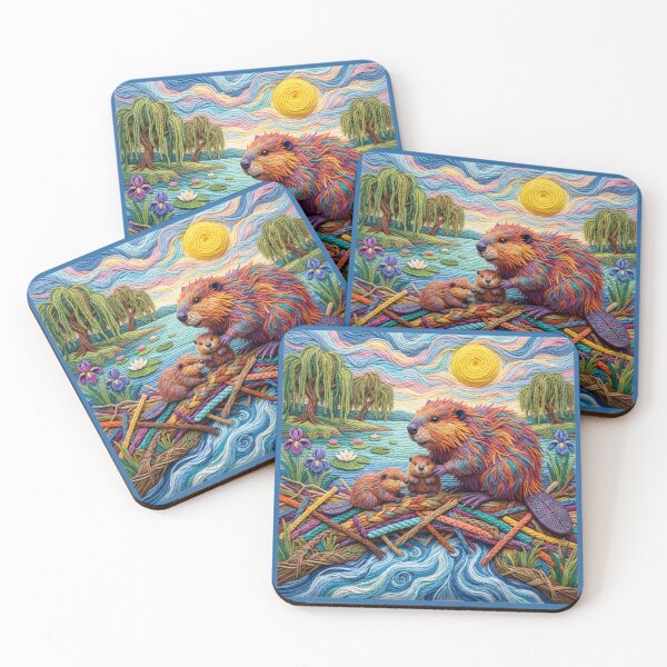 Item preview, Yarn Beavers Build a Yarn Dam designed and sold by Tridentulus.