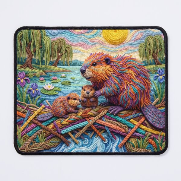 Item preview, Yarn Beavers Build a Yarn Dam designed and sold by Tridentulus.