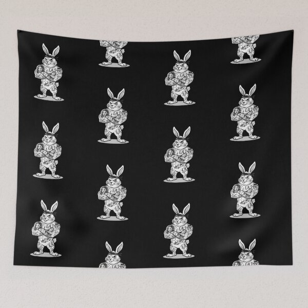 Item preview, Gangster Bunny rabbit traditional bodysuit tattoo designed and sold by RichTeeDesigns.