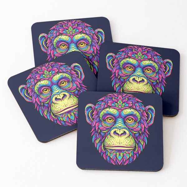 Item preview, Animal Art Print - Psychedelic APE designed and sold by Mindwork Creative Arts.