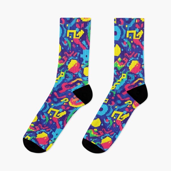 Item preview, Pixel Glitch Arcade Chaos Seamless Pattern designed and sold by Brendan Arthur Ring.