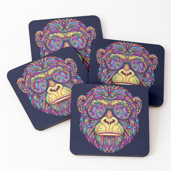 Item preview, Psychedelic APE - Animal Art Print designed and sold by Mindwork Creative Arts.