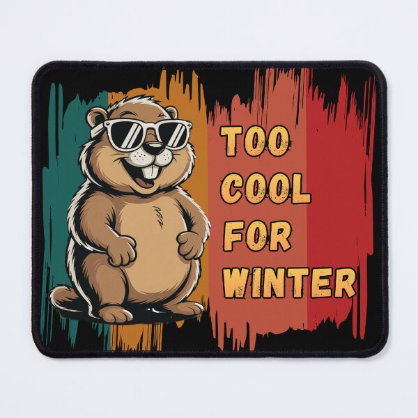 Item preview, Cool Groundhog - Too Cool For Winter Retro Style designed and sold by TherezaDesign.