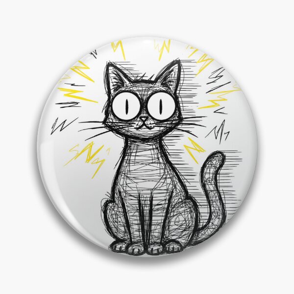 Item preview, Vibrating Caffeine Cat Manic Doodle designed and sold by CatsAreFamous.