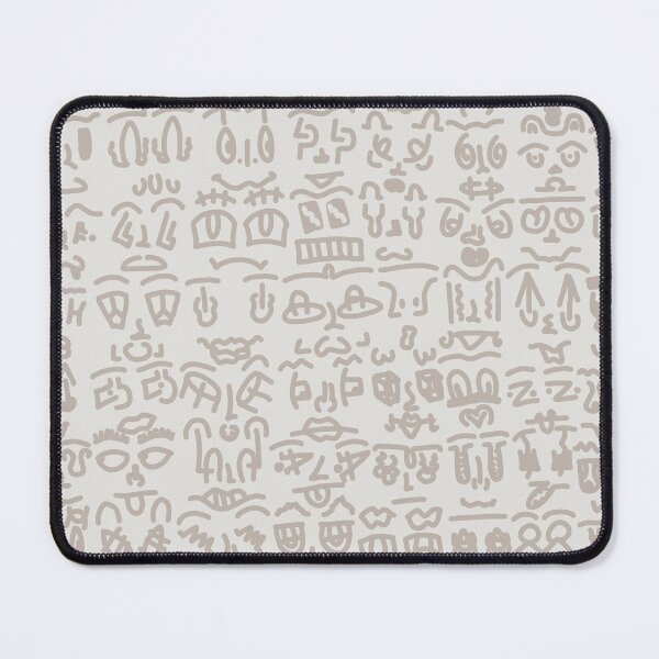 Item preview, Abstract Doodle Faces – Minimal Line Art Pattern designed and sold by felipemaldonadoart.