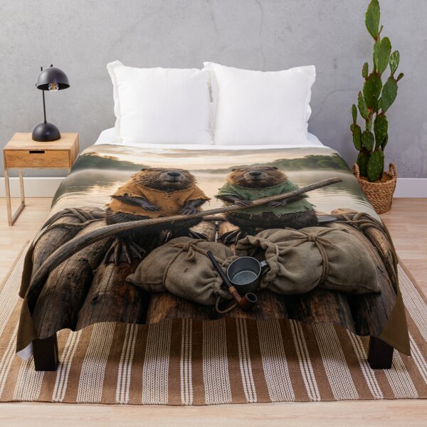 Item preview, Huck and Tom Beaver Raft on Mississippi River designed and sold by Tridentulus.