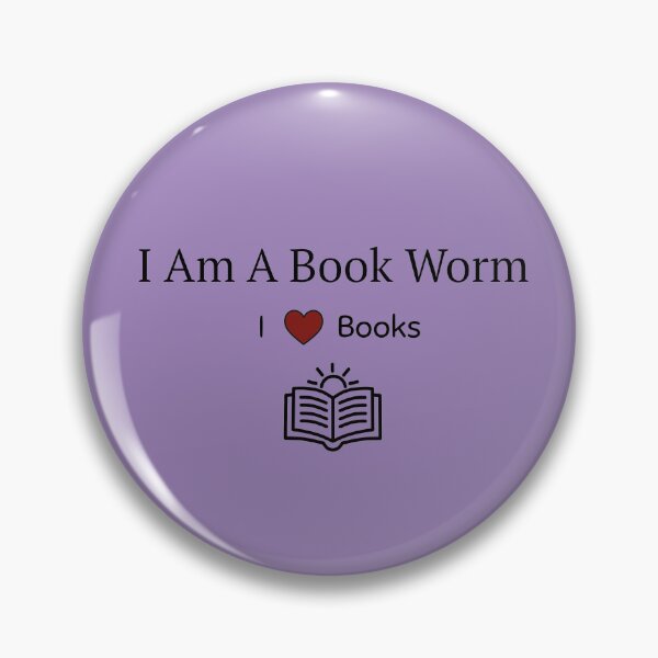 Item preview, Book Worm I Love Books Stickers Wall Art Prints Card TShirt Noteboook Stationary Love Books Work School Office Hat Redbubble Shop designed and sold by Saritas Boutique Shop.