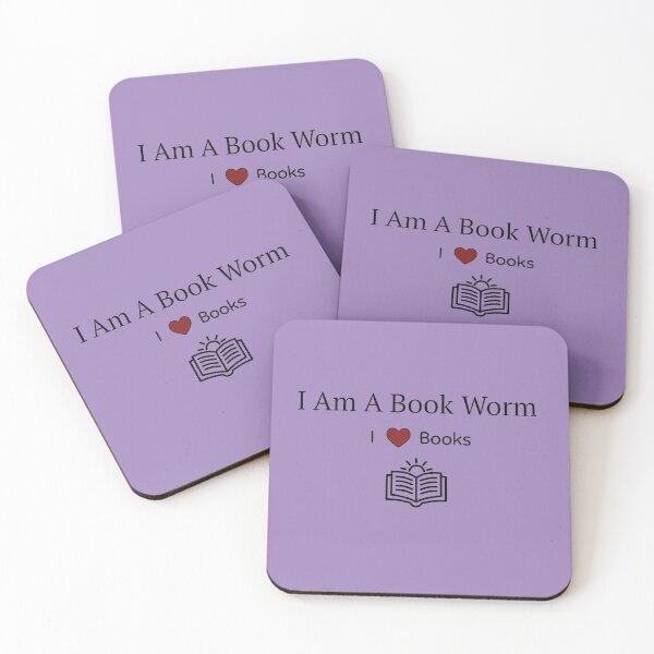 Item preview, Book Worm I Love Books Stickers Wall Art Prints Card TShirt Noteboook Stationary Love Books Work School Office Hat Redbubble Shop designed and sold by Saritas Boutique Shop.