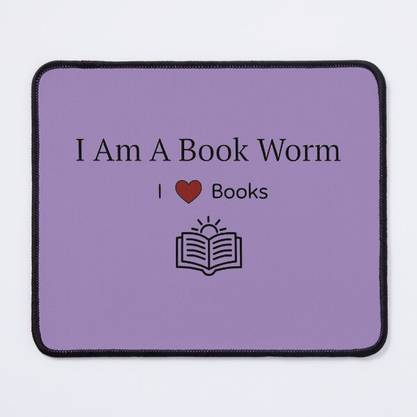 Item preview, Book Worm I Love Books Stickers Wall Art Prints Card TShirt Noteboook Stationary Love Books Work School Office Hat Redbubble Shop designed and sold by Saritas Boutique Shop.