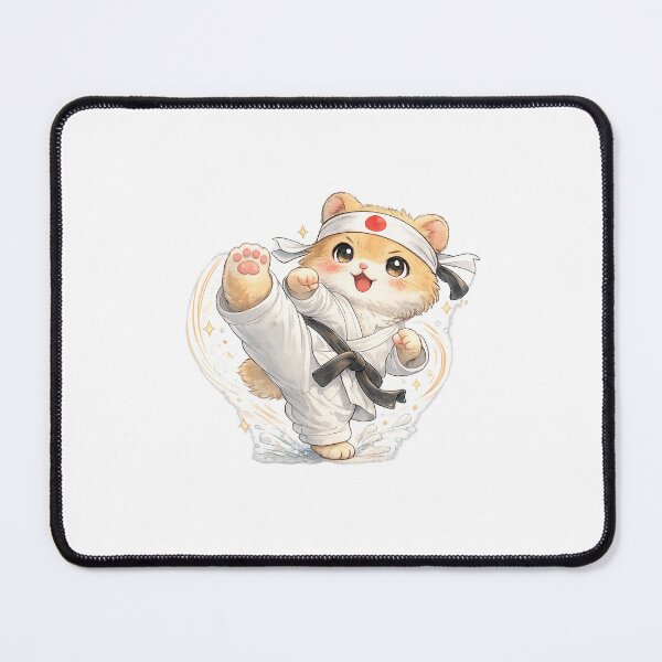 Item preview, International Karate Hamster – Kawaii Martial Arts Cute Fighter designed and sold by Paws-nd-Prints.