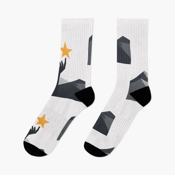 Item preview, Reaching for the Star – Minimalist Hope & Dream Illustration designed and sold by The Willy's Belly.