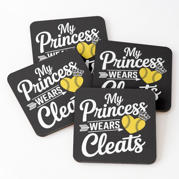 Item preview, My Princess Wears Cleats Gift For Softball Moms Dads designed and sold by Vexat062Art.