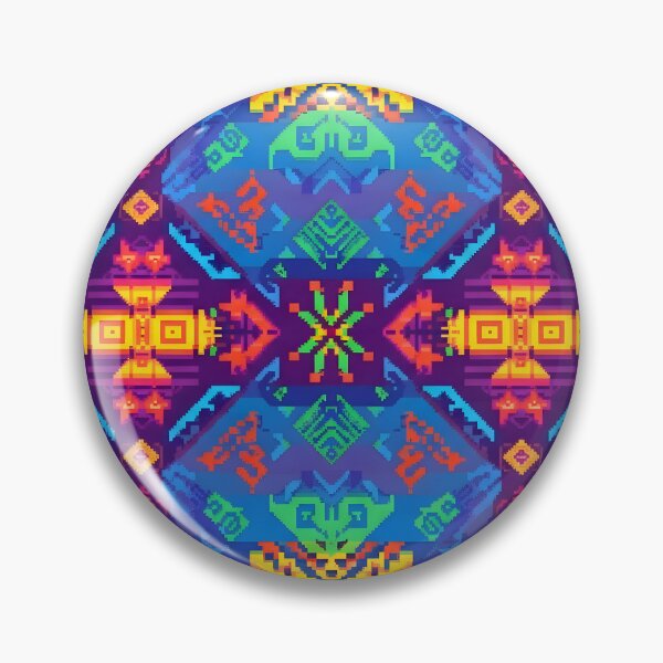 Item preview, Pixel Art Sacred Sun Totem Pattern designed and sold by Brendan Arthur Ring.