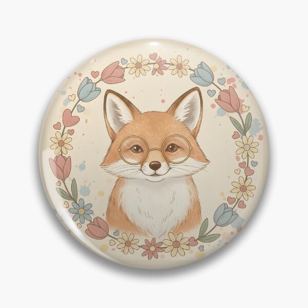 Item preview, Vintage Fox with Flowers designed and sold by LMDIGITAL6.
