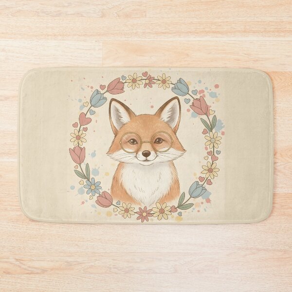 Item preview, Vintage Fox with Flowers designed and sold by LMDIGITAL6.