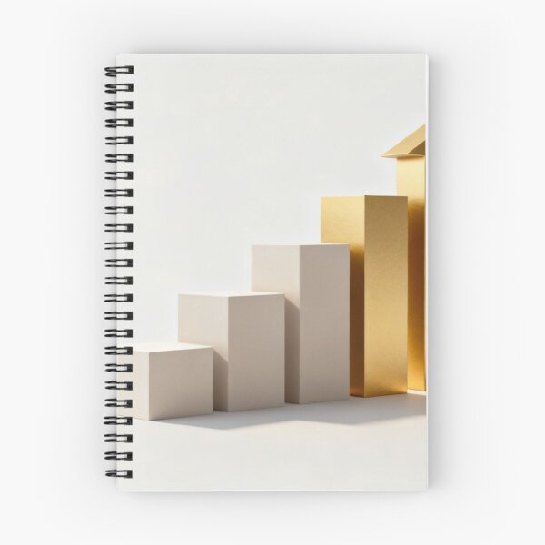 Item preview, Growth in Motion – 3D Bar Chart with Golden Peak designed and sold by Cristhian Almanza.