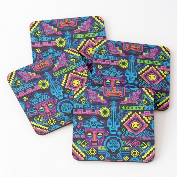 Item preview, Pixel Art Ancient Deity Totem Pattern designed and sold by Brendan Arthur Ring.