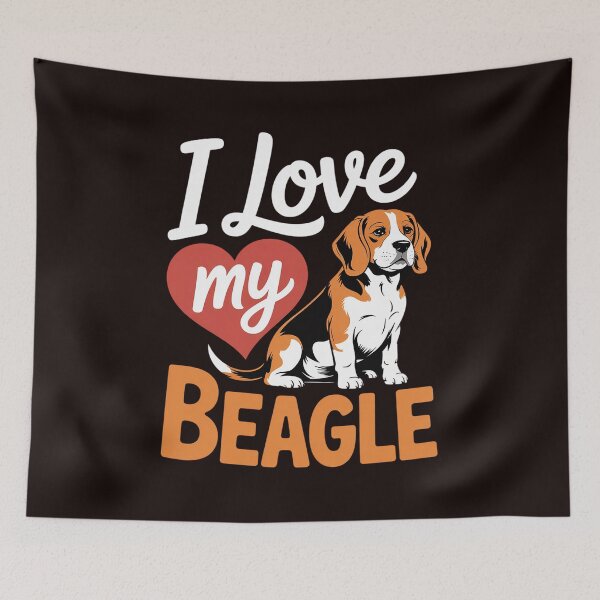 Item preview, I Love My Beagle - Dog Owner Puppy Lover Animal Breeder designed and sold by MichaelStalkas.