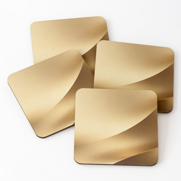 Item preview, Golden Flow – Abstract Curved Surfaces in Metallic Tones designed and sold by Cristhian Almanza.