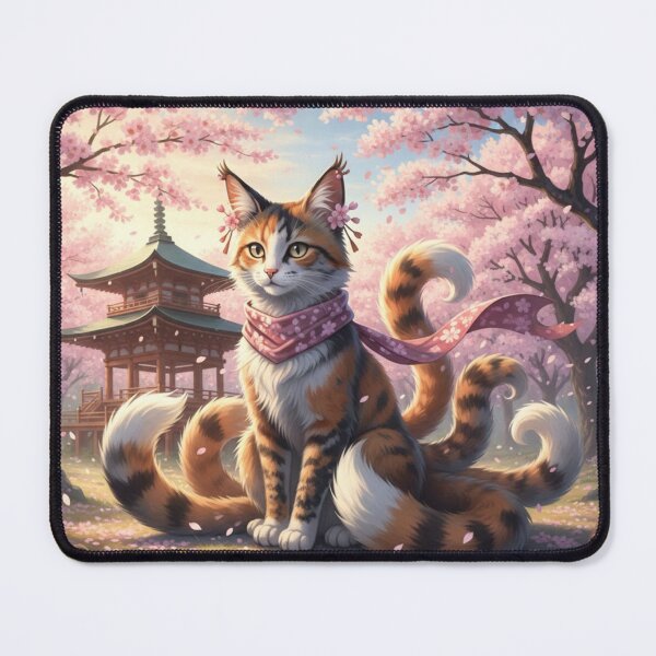 Item preview, The Cherry Blossom Fox Cat designed and sold by Aisha Hamza.