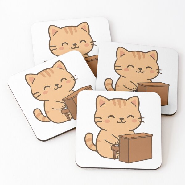 Item preview, Cat Playing a Piano designed and sold by Delamoon.