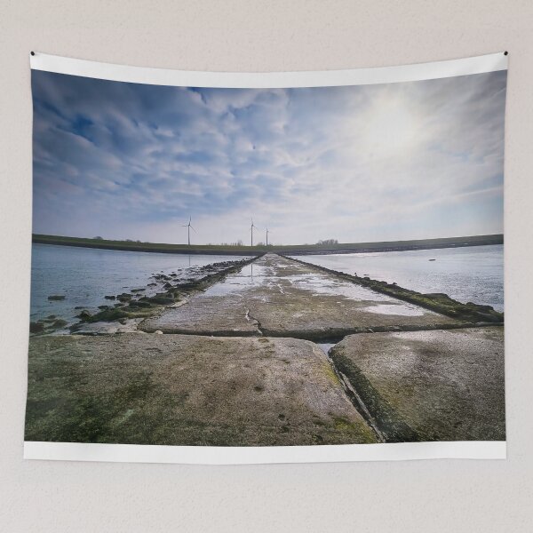 Item preview, Steinpfard at low tide of the North Sea near Tossens designed and sold by Creative Waves Media.