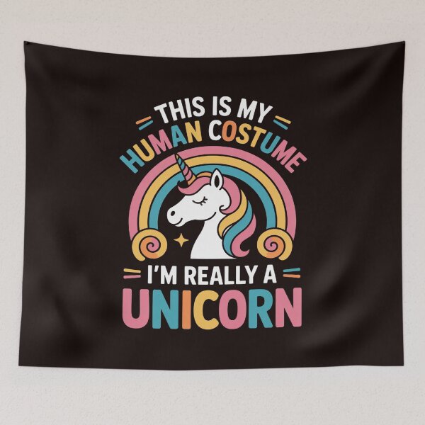 Item preview, This is My Human Costume I'm Really A Unicorn designed and sold by MichaelStalkas.
