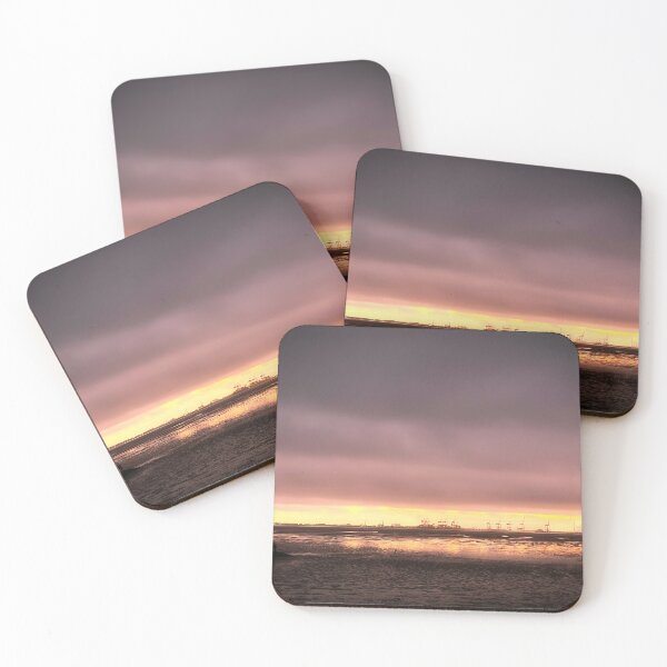 Item preview, Sunset behind storm clouds on the North Sea coast near Tossens designed and sold by Creative Waves Media.