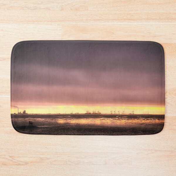 Item preview, Sunset behind storm clouds on the North Sea coast near Tossens designed and sold by Creative Waves Media.