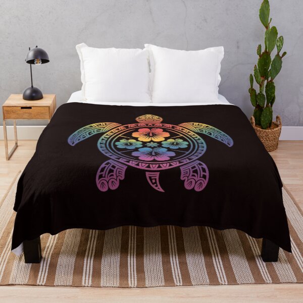 Item preview, Hawaiian Sea Turtle Tropical Hibiscus Ocean Animal Hawaii designed and sold by MichaelStalkas.